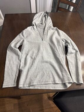Michael Kors Gray Logo Thermal Top